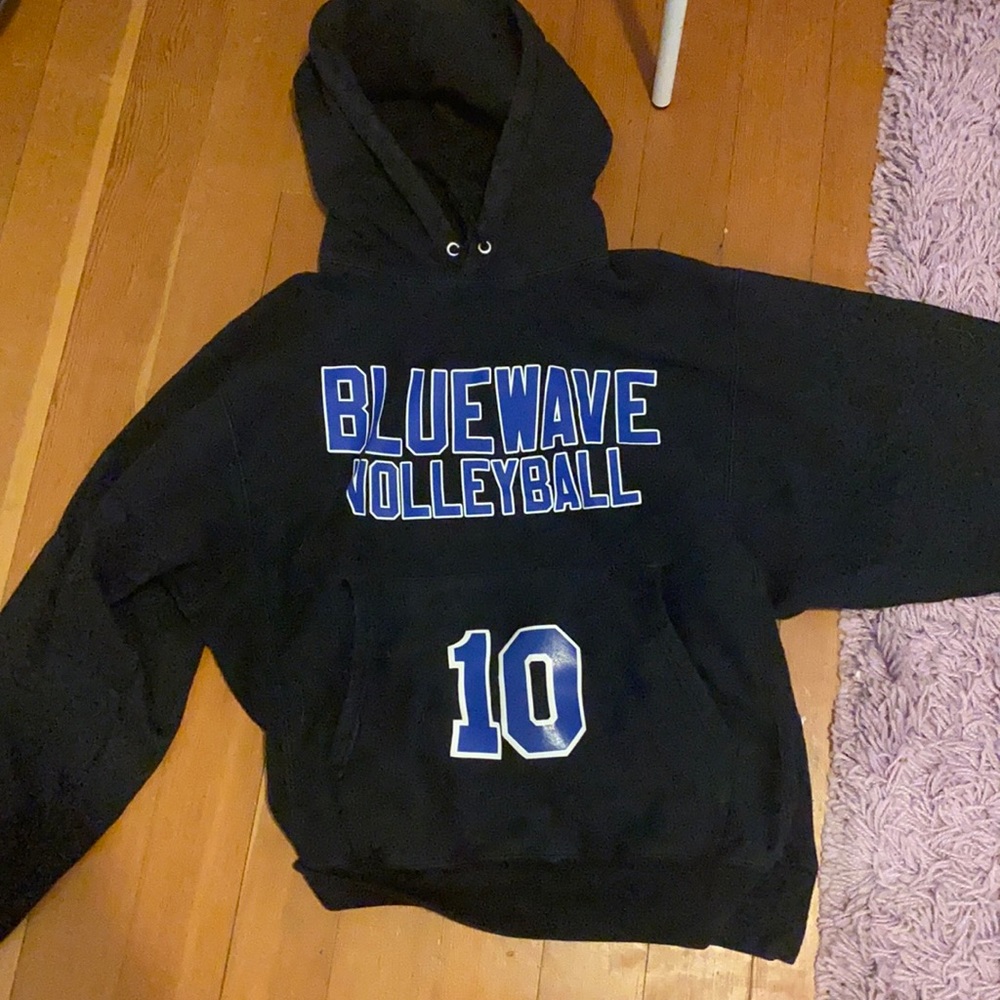 black volleyball sweatshirt